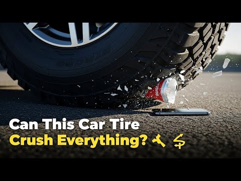 Can This Car Tire Crush Everything? 😳🔥