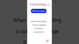 Web Technologies - Terminology • 2