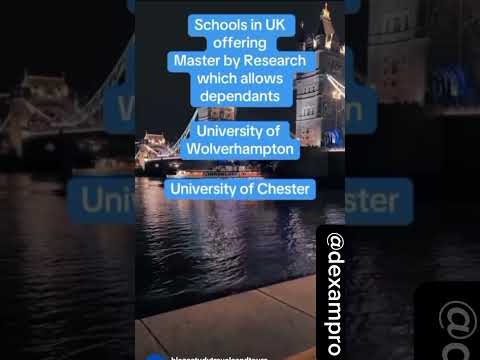 At Dexampro, we’ll help you:🎓 Find universities offering MRes programs with dependent visas.