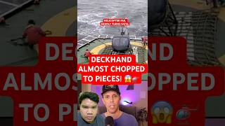 #HelicopterFail #NearDeath #DeckhandSurvives #AviationDrama #PilotError #ExtremeLanding #Aviation