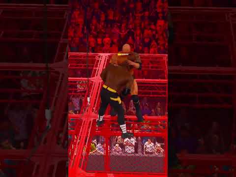 Rock BreaksCage #wwe #raw #rock #dwaynejohnson #bobbylashley #shorts #telugugamer
