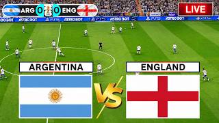 🔴 Argentina vs England Live | FIFA World Cup 2026 | Football Live Match Today | Simulation Vido Game