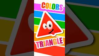 🔺 The TRIANGLE! ✨ Learning SHAPES & COLORS 🌈 #titounis #colors #songsforkids #shapes #triangle