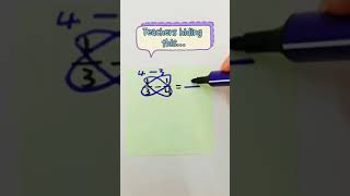 🤫 cross multiplication in fraction in 2 second 🤫 #shorts