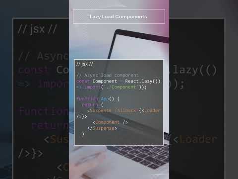 React - How to lazy load components in React #react #lazy-load #performance