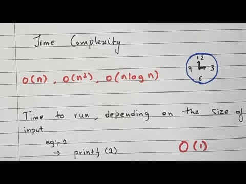 Time complexity of algorithms