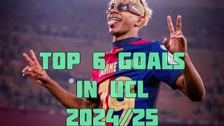 Top 6 goals in ucl🔥 #football #footballseason #footballgame #footballplayer #collegefootball #messi