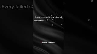 Turning bugs into lessons, not losses.Every red line brings me closer to perfection.#coding #codes