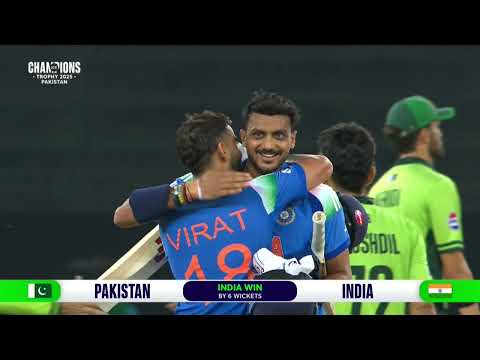 Kohli classic as India blow Pakistan  Match Highlights  Champions Trophy 2025
