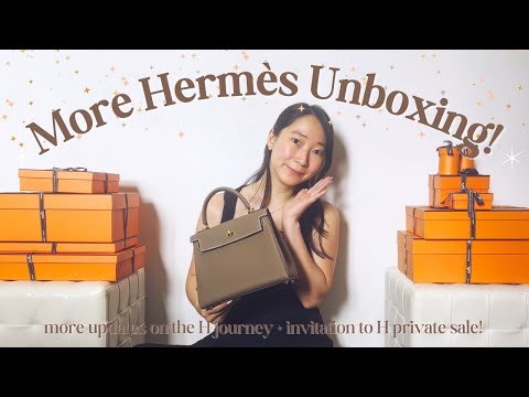hermes haul unboxing + updates + hermes private sale! 🍊