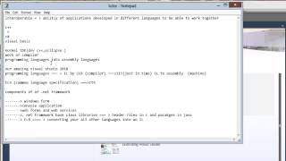Learn DotNet Framework TUTORIAL 1.1 - Introduction For Beginners