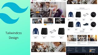 How to Make eCommerce website using HTML and Tailwind CSS||Step By Step||2021 Part=1