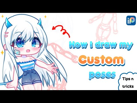 How I Draw My Custom Poses - Small Guide - Tips N Tricks - IbisPaint X - Gacha