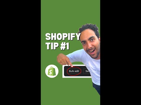 Bulk Edit Shopify Products - Shopify Tip 1 #shorts