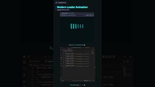 CSS Modern Loader Animation #html #css #javascript #shorts #coding #viral #trending #cssanimation