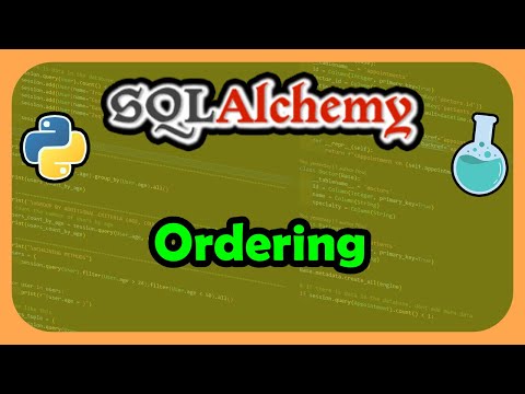 Python SQLAlchemy ORM -  Ordering Data