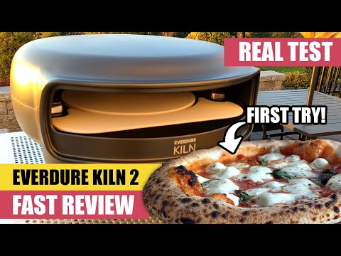 FAST REVIEW | Everdure KILN 2 Pizza Oven TEST [Auto-Rotating Stone]