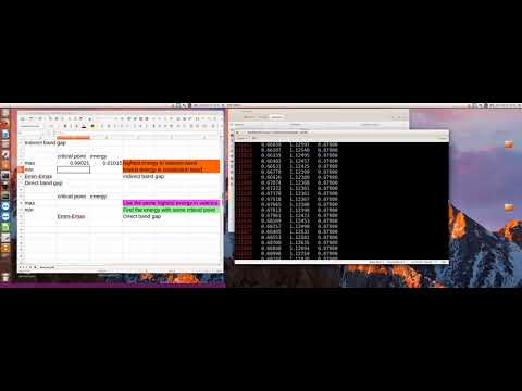 Identifying the direct and indirect band gaps from bandstructure calculated from WIEN2K