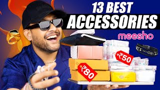 13 Best Men Accessories/Rings/Chains/Watch on Meesho🔥 Men Jewellery Haul 2024 | ONE CHANCE