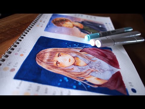 【イラストメイキング】コピックで絵を仕上げる／Copic illustration making
