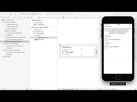 iOS Autolayout Part 4 : Create Dynamic TableViewCell Height Using Custom TableView Cell (XIB)