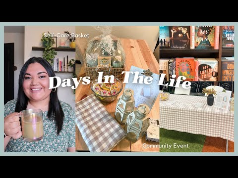 Days In The Life of A Virtual Mental Health Therapist | Community Event, Self-Care Basket, Book Haul