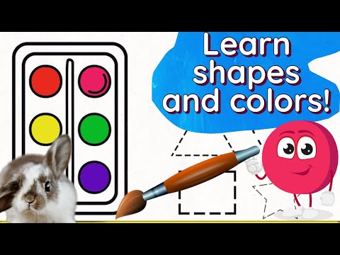 Learn shapes and colors | Magical Rainbow song | Preschool learning | Minds4Math