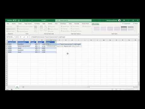 Using IFS Function instead of Nested IF in Excel