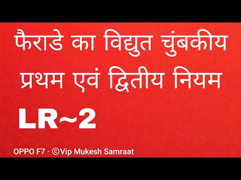 फैराडे का विद्युत चुंबकीय नियम up bord k liye most important topic
