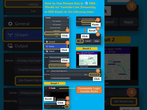 How to Use Stream Key in ⚙️ OBS Studio for Youtube Live Stream