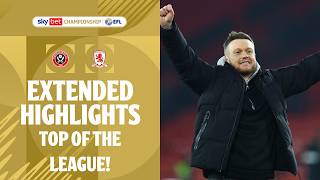 TOP OF THE LEAGUE! 📈  | Sheffield United v Middlesbrough Extended Highlights