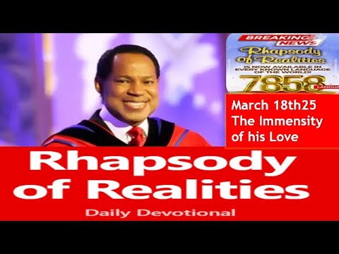 18thMarch25:The immensity of his Love by Pst.Chris