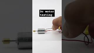 DC motor power testing #diy #electronicshacks #ledlightlifehacks #ideas #dcmotor