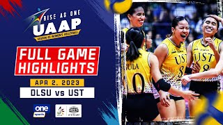 UST vs. DLSU round 2 highlights | UAAP Season 85 Women's Volleyball - Apr. 2, 2023