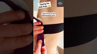 Stop living with rib pain!! Kinesiology Taping for support 💯 #pain #ribs #kinesiology