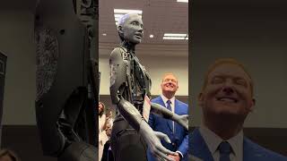 Ask ai robot if it has a sense of humor?  #airobot #ameca #robot #ai #nab2024