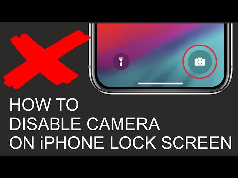 How To Disable Camera on iPhone Lock Screen