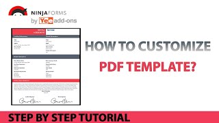 Ninja Forms PDF (Drag and Drop Builder Template)