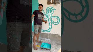 ￼ Green Colour Fast Code 🏡Wallpainting #art #viralvideo #trendingvideo #shortfeed #painting #viral