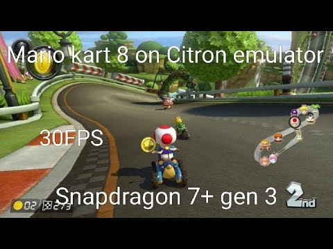 [Test] Mario kart 8 on citron (switch emulator) Android || snapdragon 7+ Gen 3