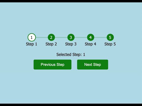 Step Progress Widget | React JS | UI Components