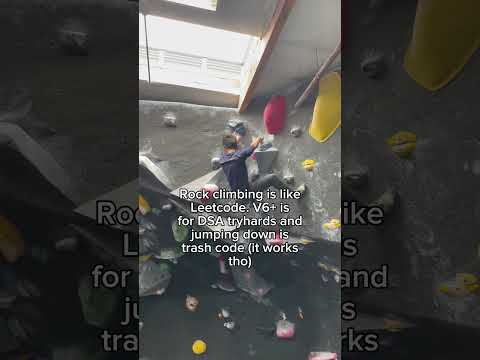 Rock climbing is like Leetcode #leetcode #softwareengineer #computerscience #rockclimbing #dsa