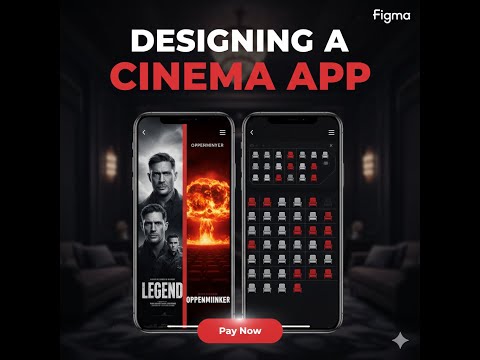 Designing the Movie Booking App! 🎬🍿 #UIUX #Figma