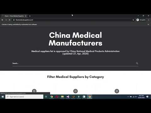 Scraper findmedicalsuppliers.com