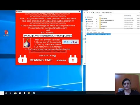 Ransomware Virus Attack And Security Windows 10