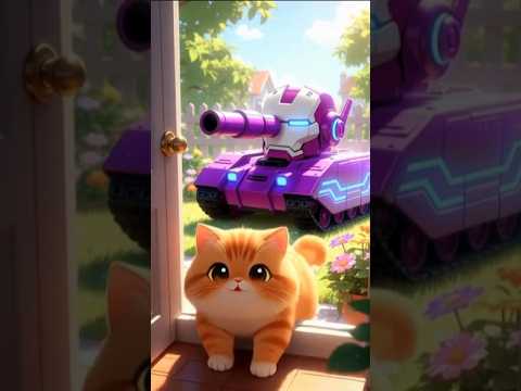 The Coolest Gift Forever 🙀🌈 Cat Buy A supper Tank For Sonic🥰 #shorts #cat #cartoon  #catcartoon