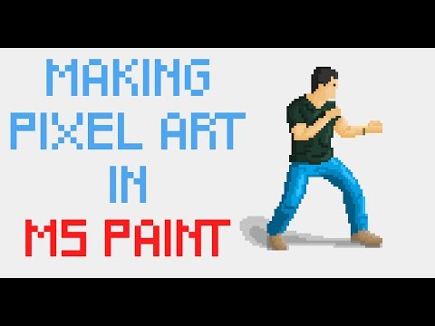 Making pixel art in Ms Paint