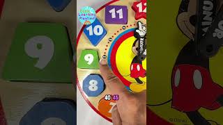 Clock activity | Counting, Colors, Telling Time #learnenglishforkids #preschoollearning #mickey