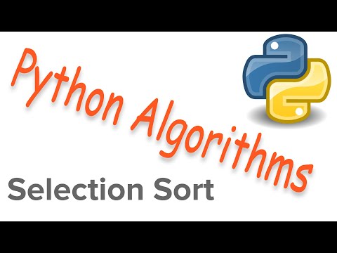 Python Algorithms - Selection Sort