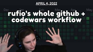 rufio's whole github + codewars workflow [VOD 2022]